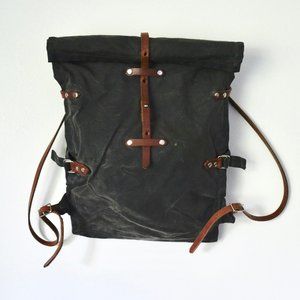 Handmade Waxed Canvas backpack